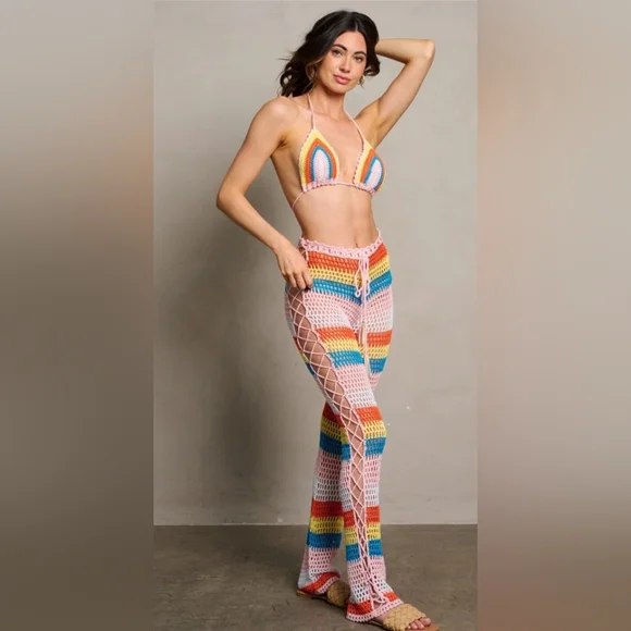 Two piece 💕bikini cover up beach time baby ⛱️ - Picture 2 of 7